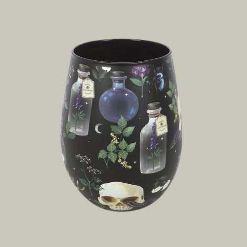 SKULL + SNAKE STEMLESS GLASS