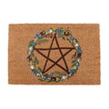 PENTAGRAM FLORAL WREATH DOORMAT