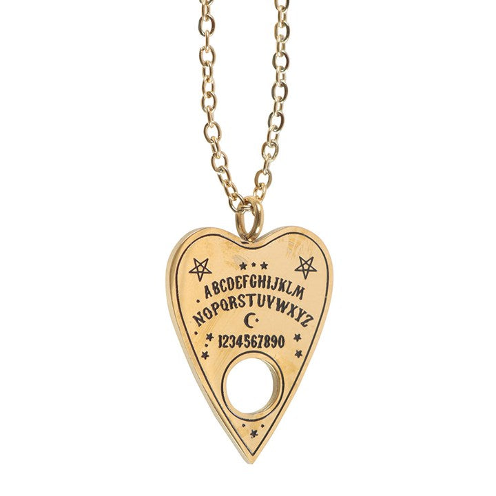 TALKING BOARD PLANCHETTE NECKLACE CARD