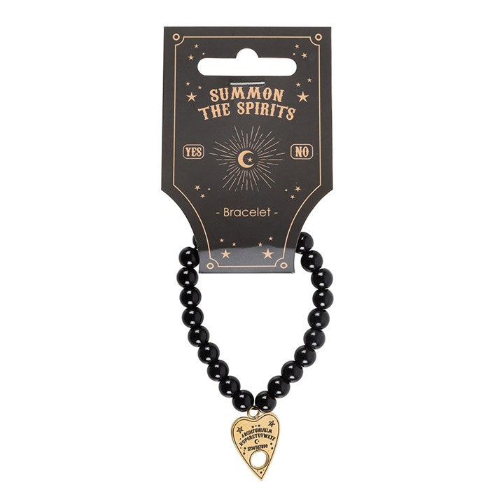 TALKING BOARD PLANCHETTE BEADED CHARM BRACELET