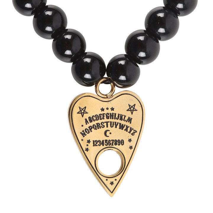TALKING BOARD PLANCHETTE BEADED CHARM BRACELET