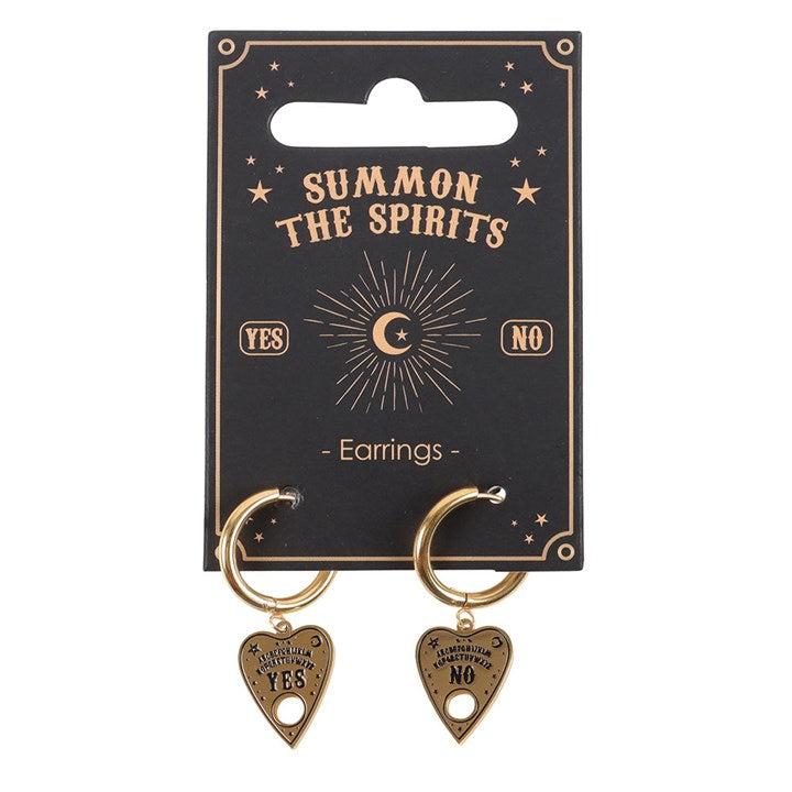 TALKING BOARD PLANCHETTE EARRINGS