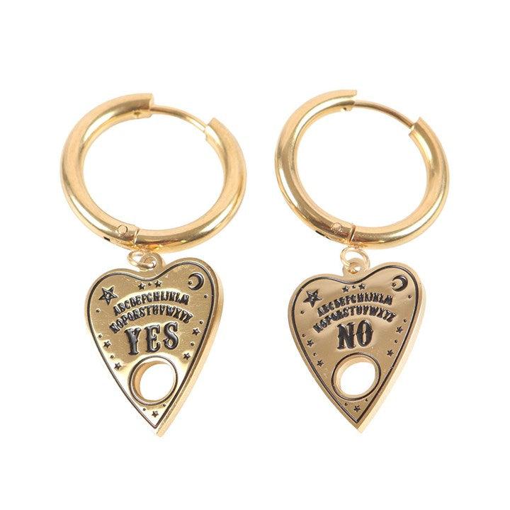 TALKING BOARD PLANCHETTE EARRINGS