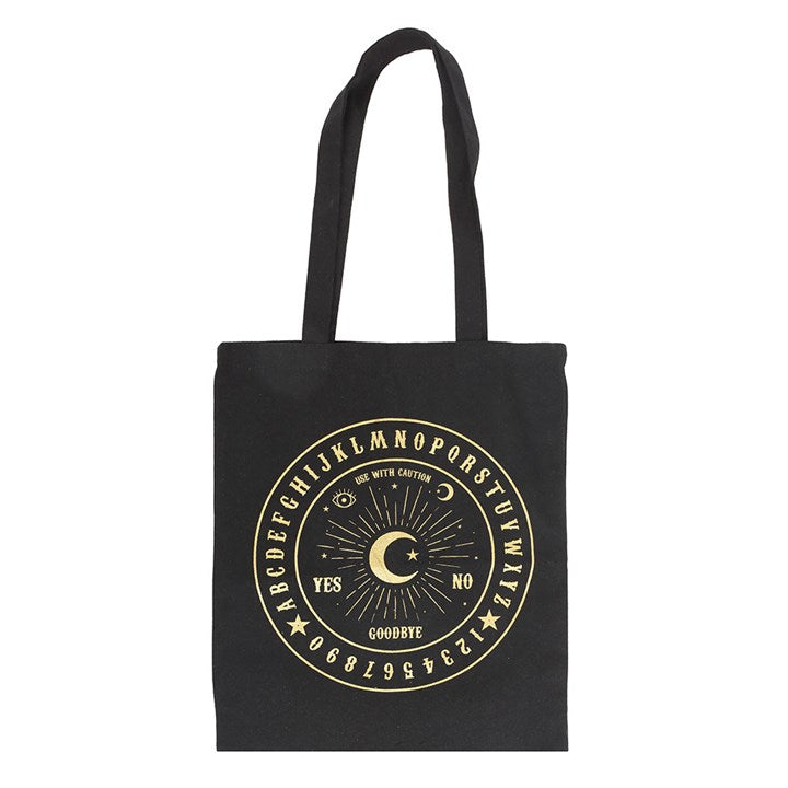 BLACK + GOLD TALKING BOARD TOTE BAG