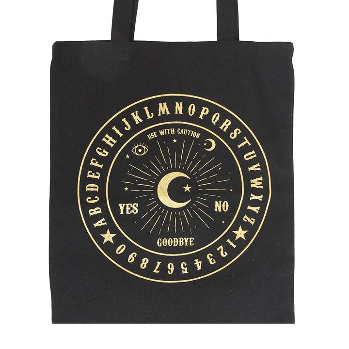 BLACK + GOLD TALKING BOARD TOTE BAG