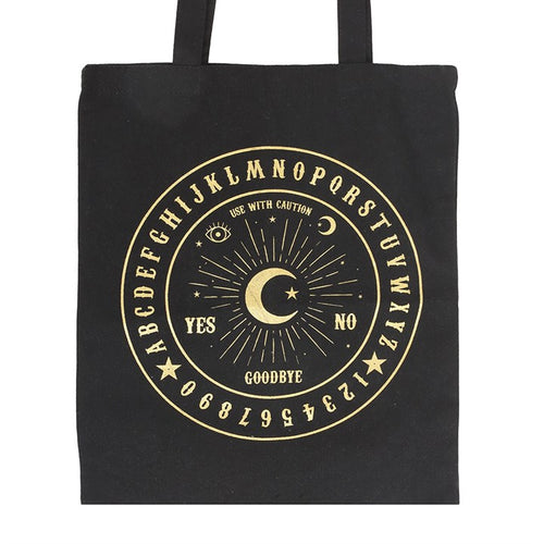 BLACK + GOLD TALKING BOARD TOTE BAG