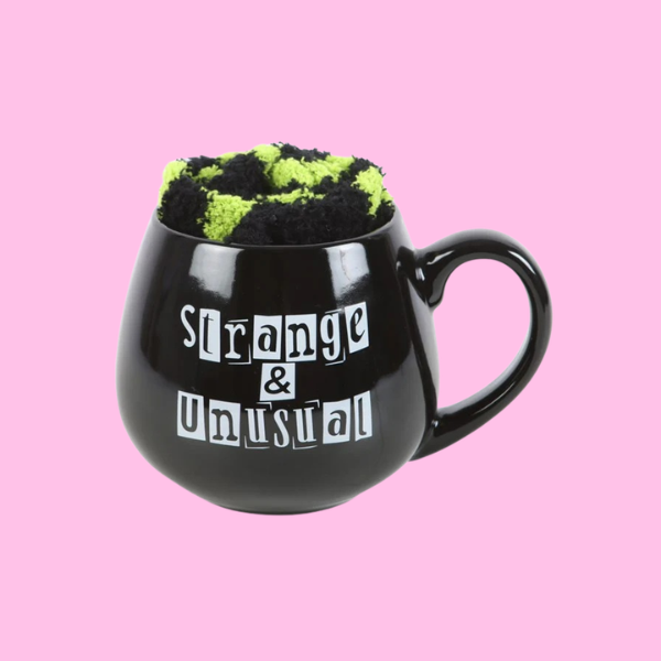STRANGE & UNUSUAL MUG + SOCKS GIFT SET