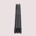 BLACK TWISTED TAPER CANDLES