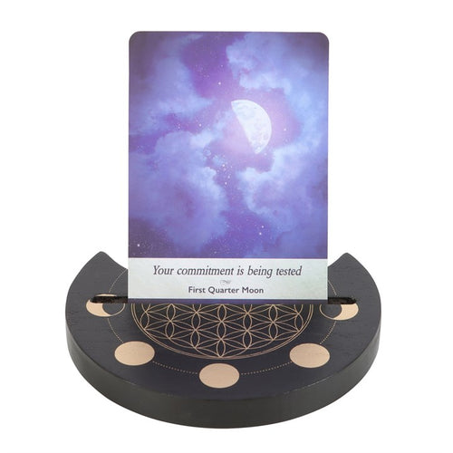BLACK FLOWER OF LIFE TAROT CARD STAND