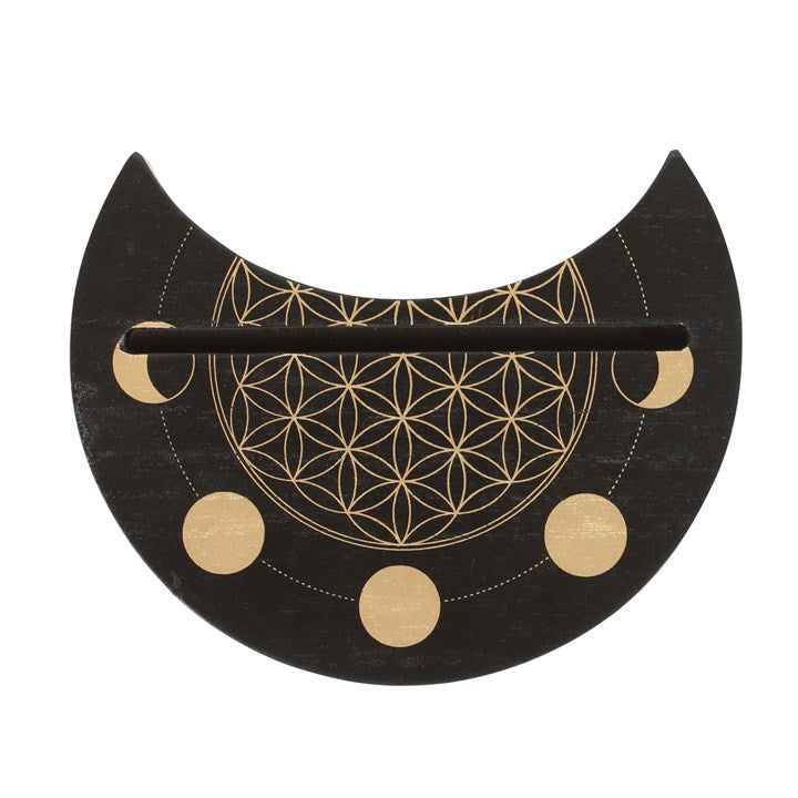 BLACK FLOWER OF LIFE TAROT CARD STAND