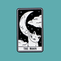 THE MOON CAT TAROT PIN