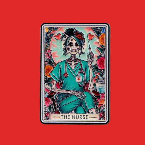 THE NURSE TAROT CARD PIN