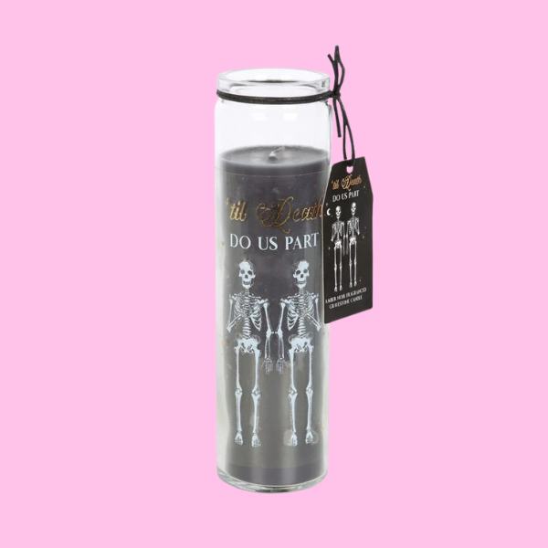 TIL DEATH DO US PART TUBE CANDLE