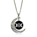 TRIPLE GODDESS MOON NECKLACE