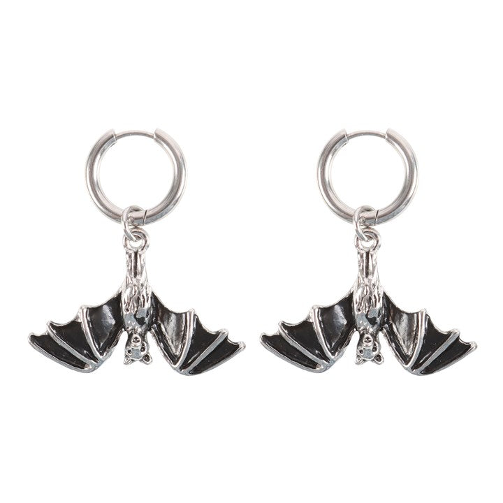 BAT HOOP EARRINGS