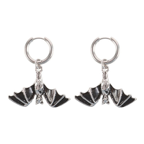 BAT HOOP EARRINGS