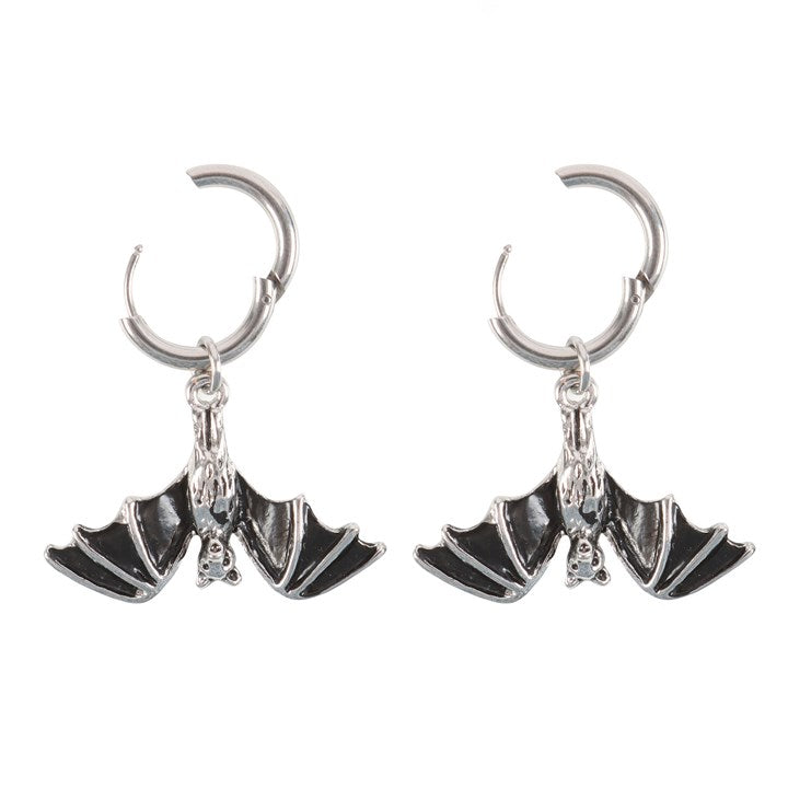 BAT HOOP EARRINGS