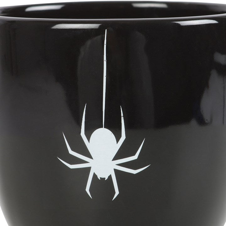 BLACK SPIDER TEACUP