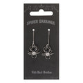 BLACK OBSIDIAN SPIDER EARRINGS