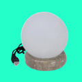 WHITE SPHERE HIMALAYAN SALT LAMP