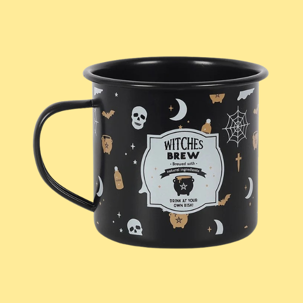WITCHES BREW ENAMEL MUG