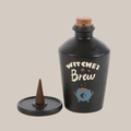 WITCHES BREW POTION BOTTLE INCENSE CONE BURNER