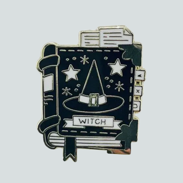 WITCH SPELL BOOK PIN