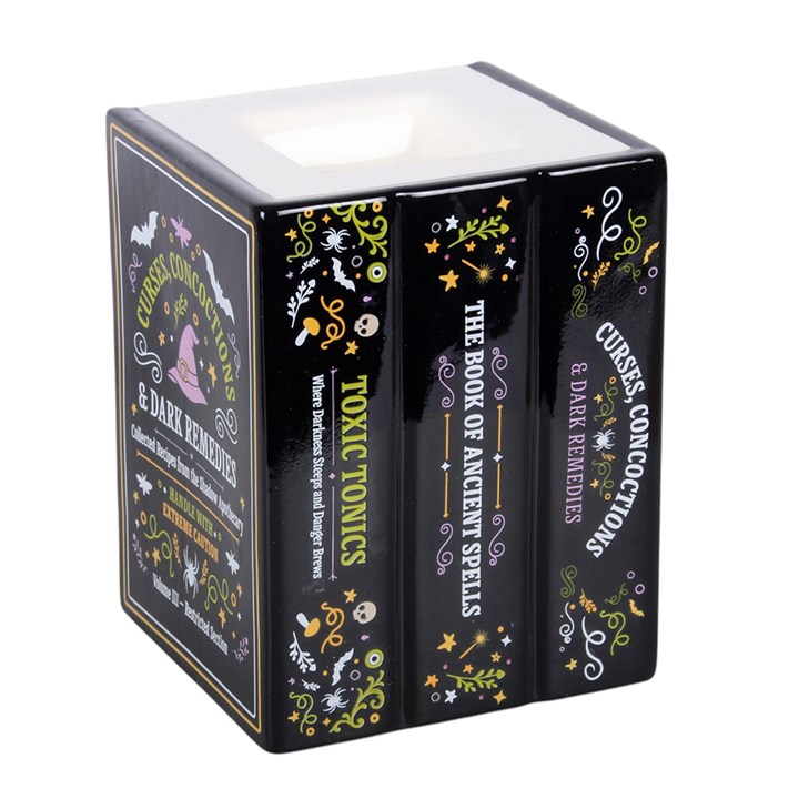 WITCH'S APOTHECARY BOOKS OIL BURNER + WAX WARMER
