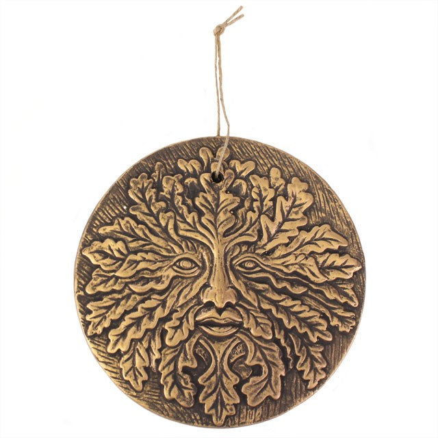 GREEN MAN TERRACOTTA HANGING PLAQUE
