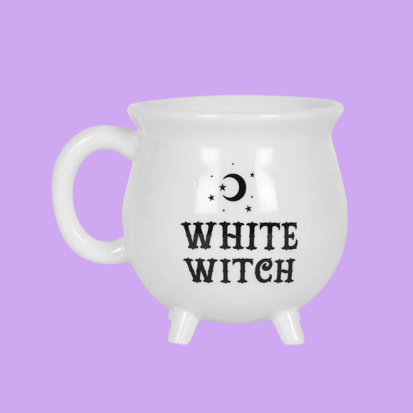WHITE WITCH CAULDRON MUG