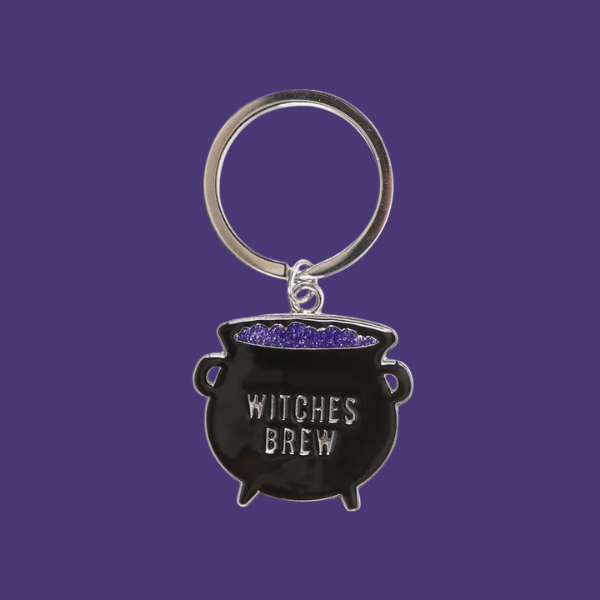 WITCHES BREW CAULDRON KEYRING