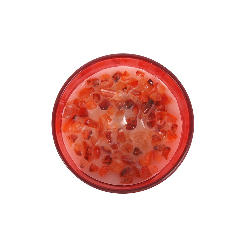 ROOT CHAKRA CRYSTAL CANDLE