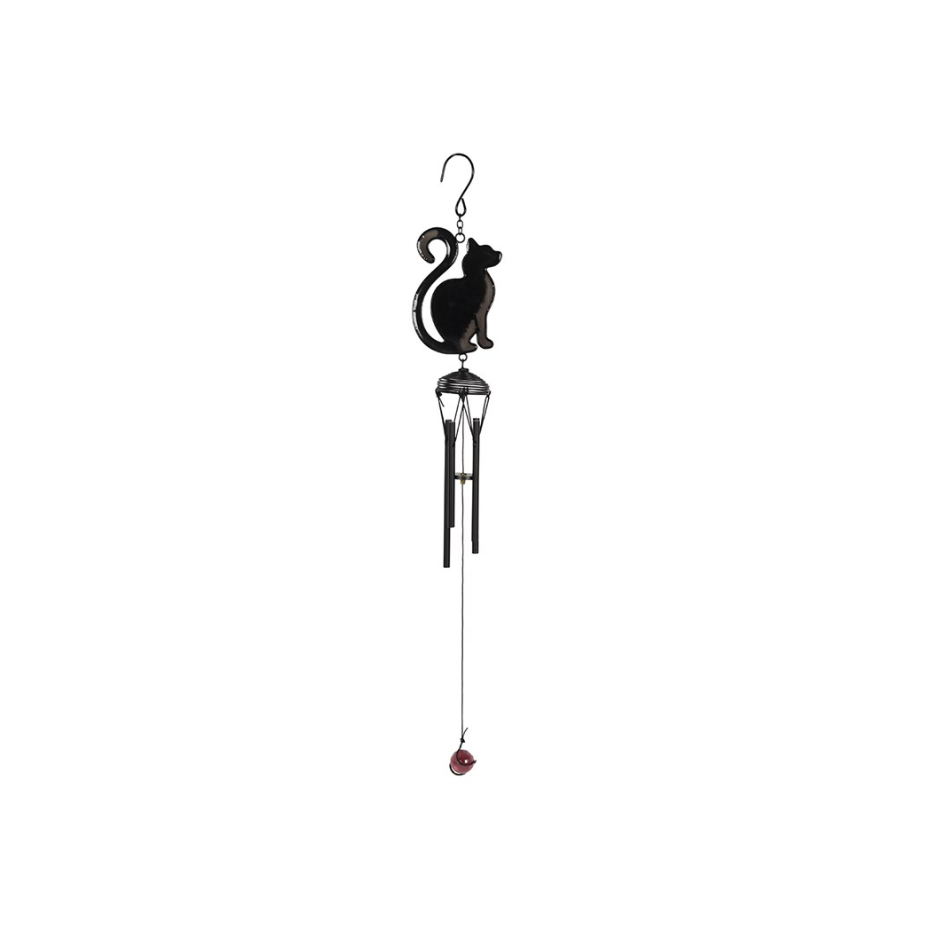 BLACK CAT WINDCHIME
