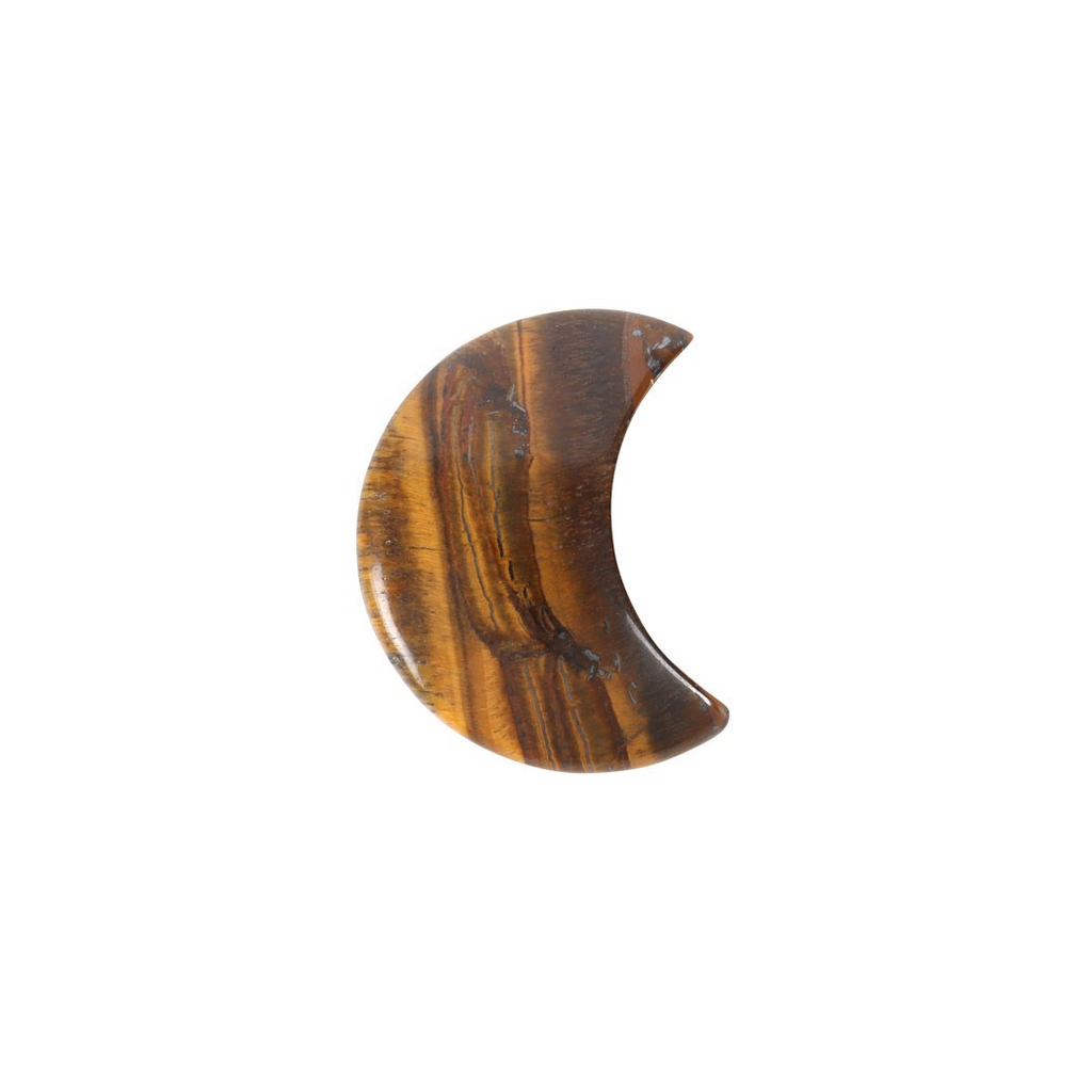 YOU'RE OUT OF THIS WORLD TIGER'S EYE CRYSTAL MOON CARD