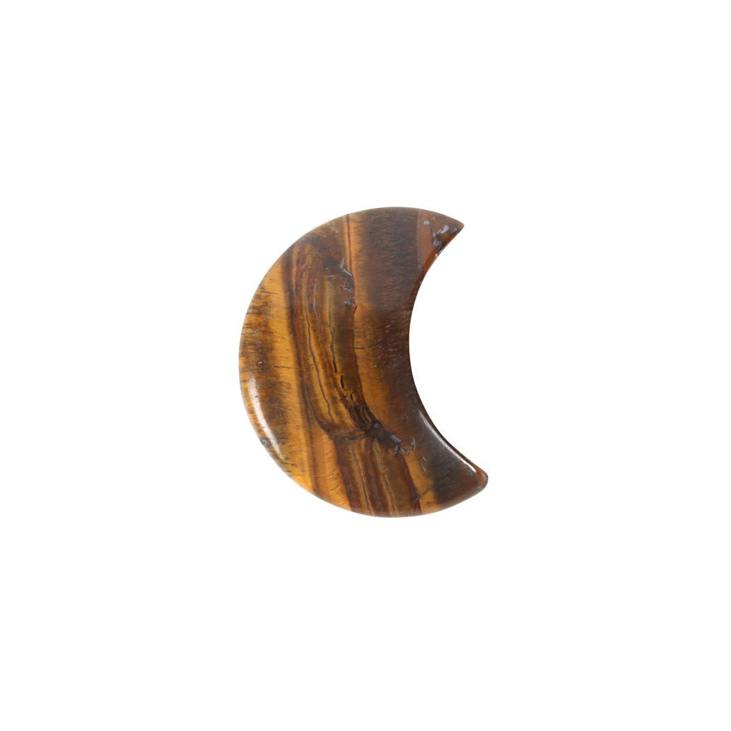 YOU'RE OUT OF THIS WORLD TIGER'S EYE CRYSTAL MOON CARD
