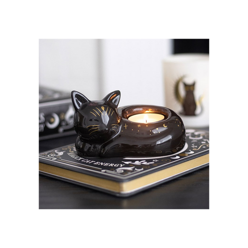 BLACK CAT TEALIGHT HOLDER