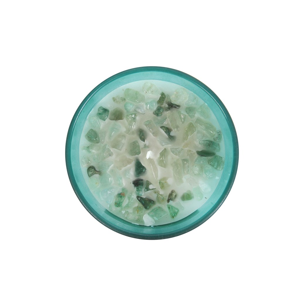 HEART CHAKRA CRYSTAL CANDLE