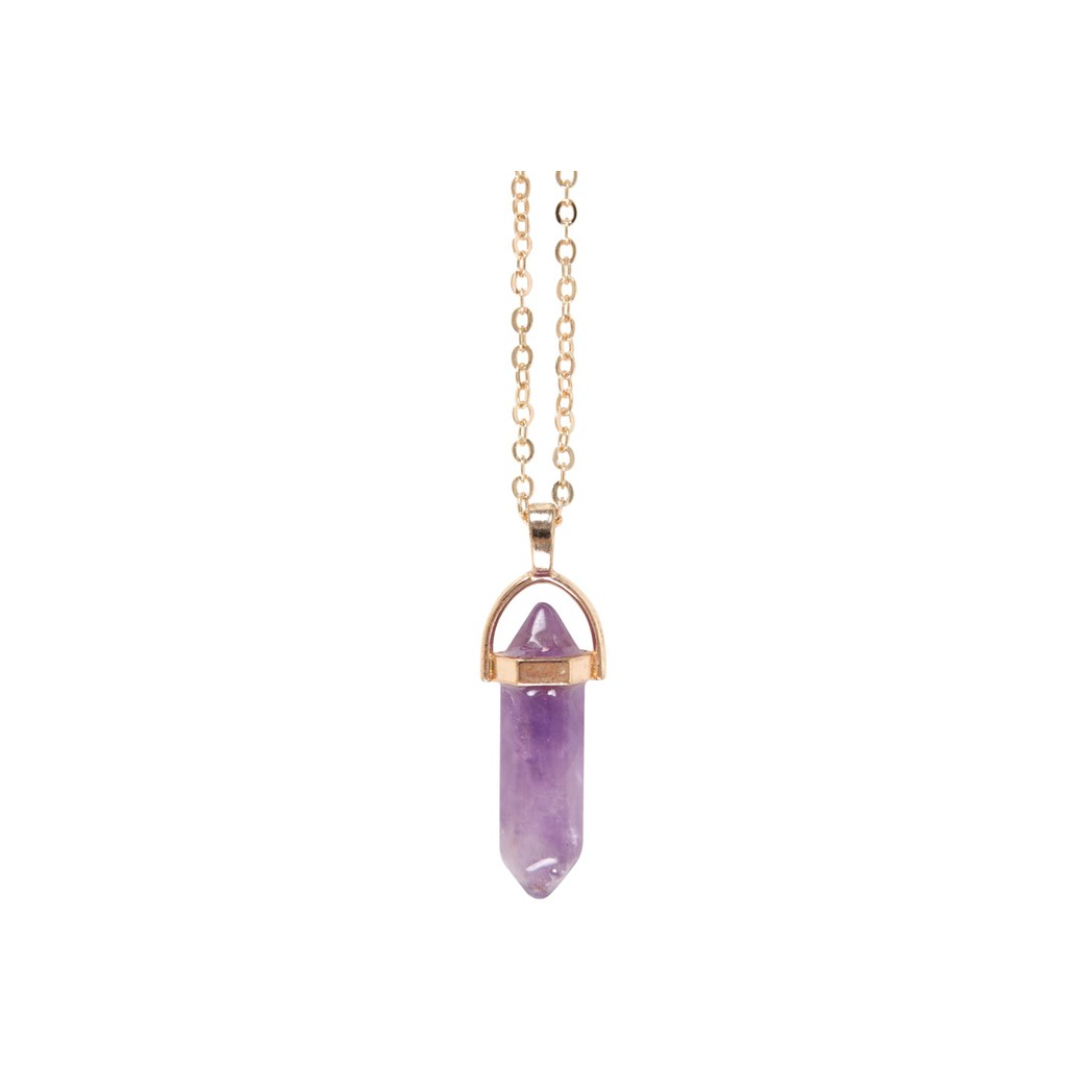 AMETHYST CRYSTAL NECKLACE CARD