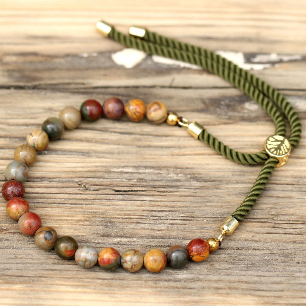 PICASSO JASPER ADJUSTABLE BRACELET