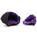 BLACK + PURPLE CALCITE GEODE