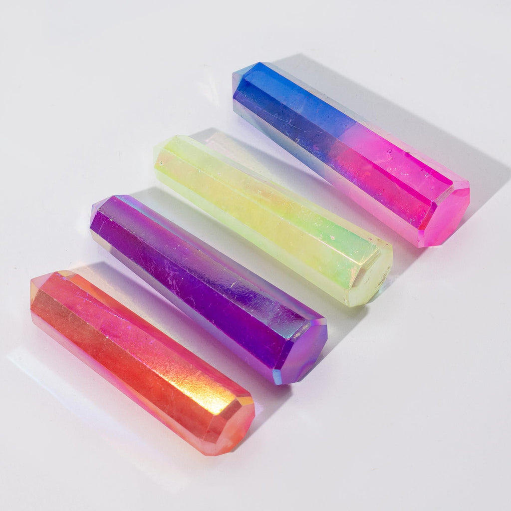 PURPLE AURORA CRYSTAL QUARTZ OBELISK POINT (9CM)