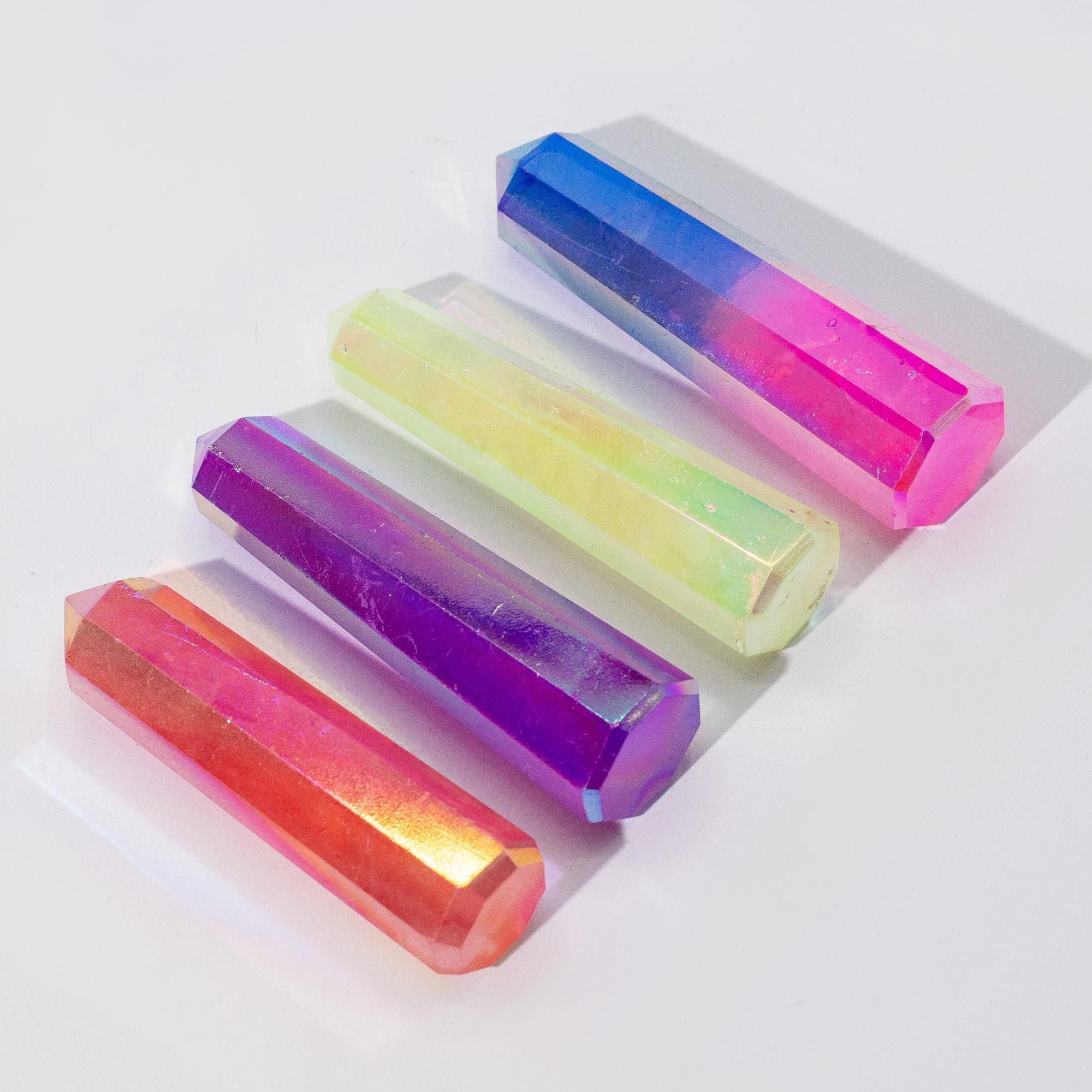 PURPLE AURORA CRYSTAL QUARTZ OBELISK POINT (9CM)