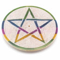 SOAPSTONE PENTAGON INCENSE HOLDER