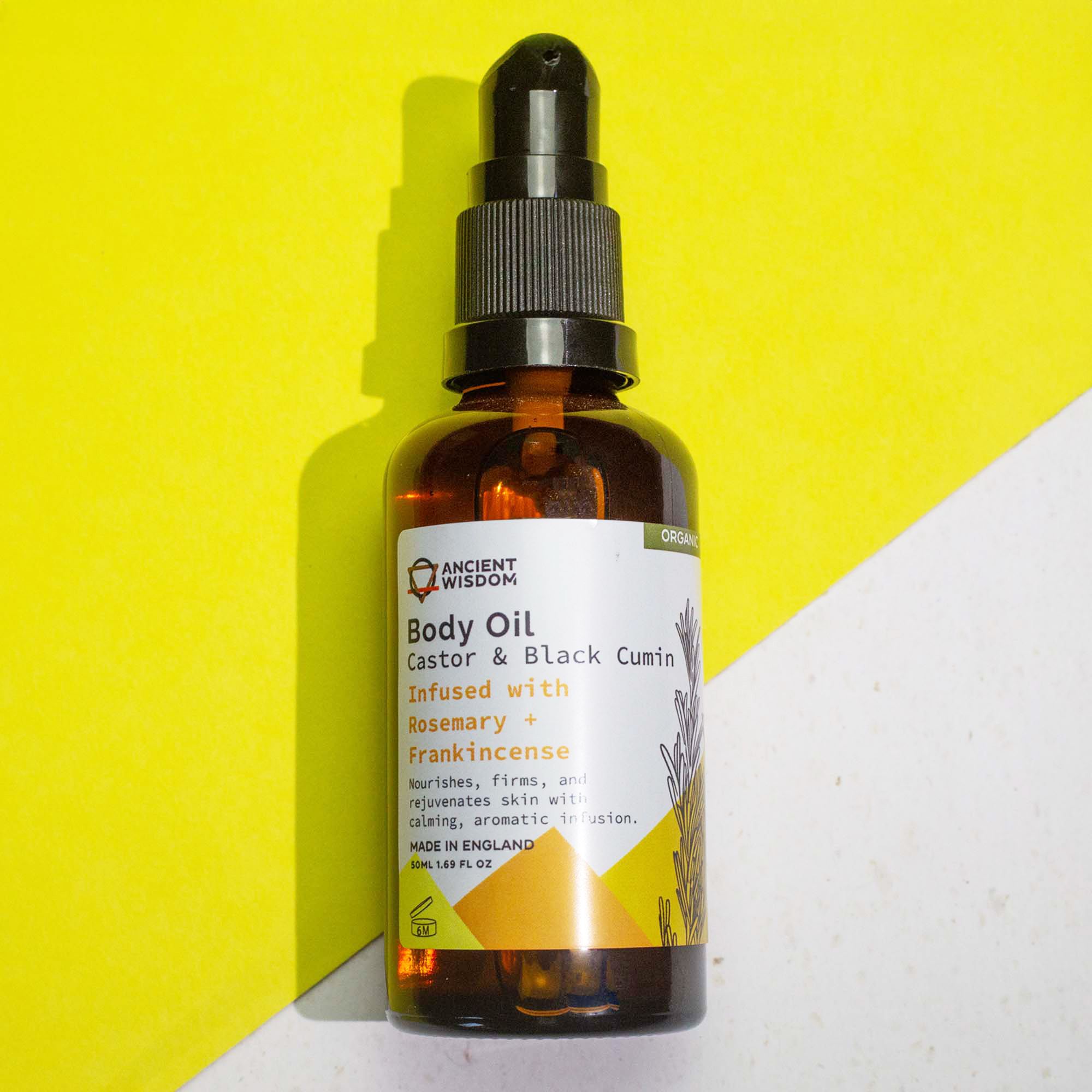 ROSEMARY + FRANKINCENSE ORGANIC BODY OIL