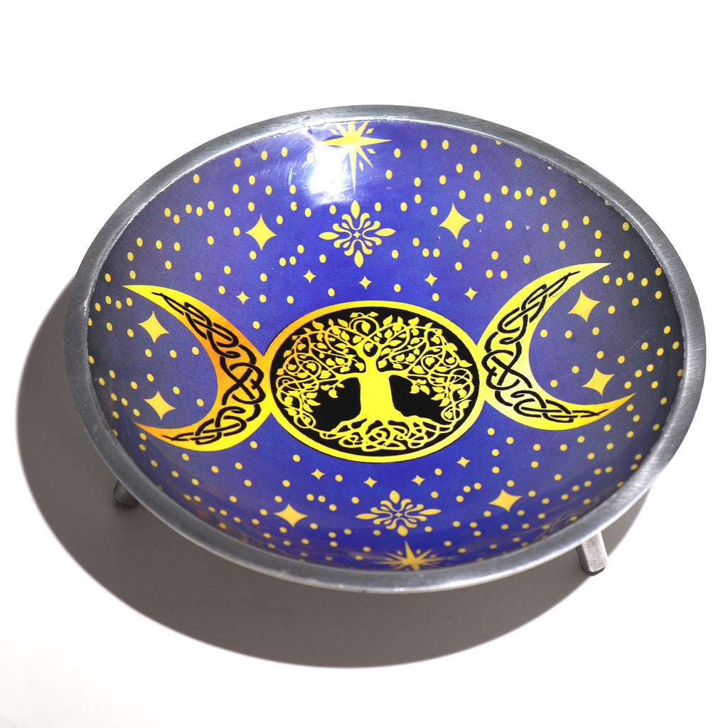 TRIPLE MOON TREE OF LIFE OFFERING PLATE