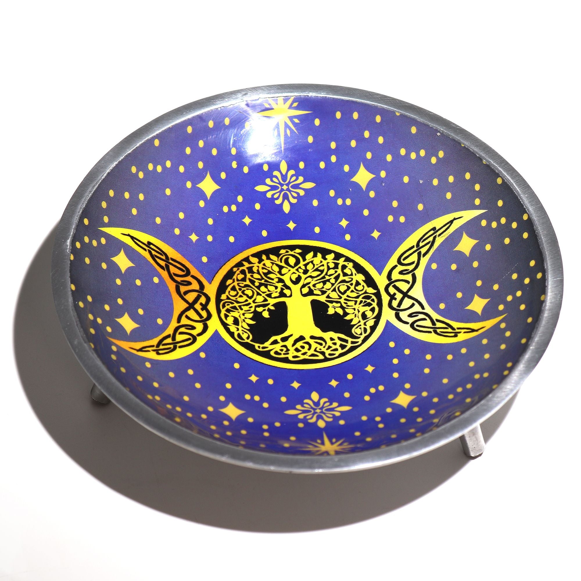 TRIPLE MOON TREE OF LIFE OFFERING PLATE