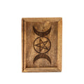 TRIPLE MOON PENTACLE TAROT CARD BOX + HOLDER