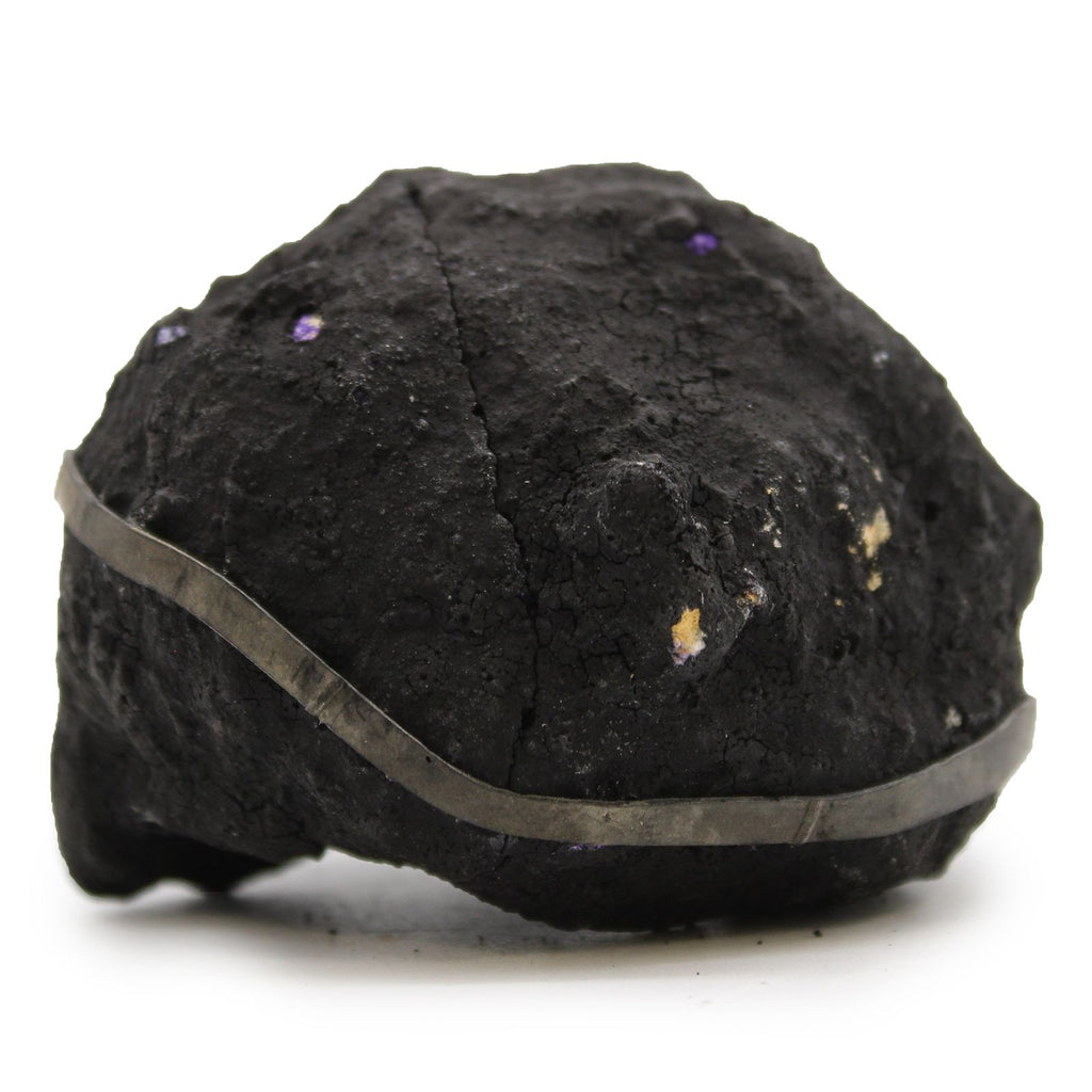 BLACK + PURPLE CALCITE GEODE
