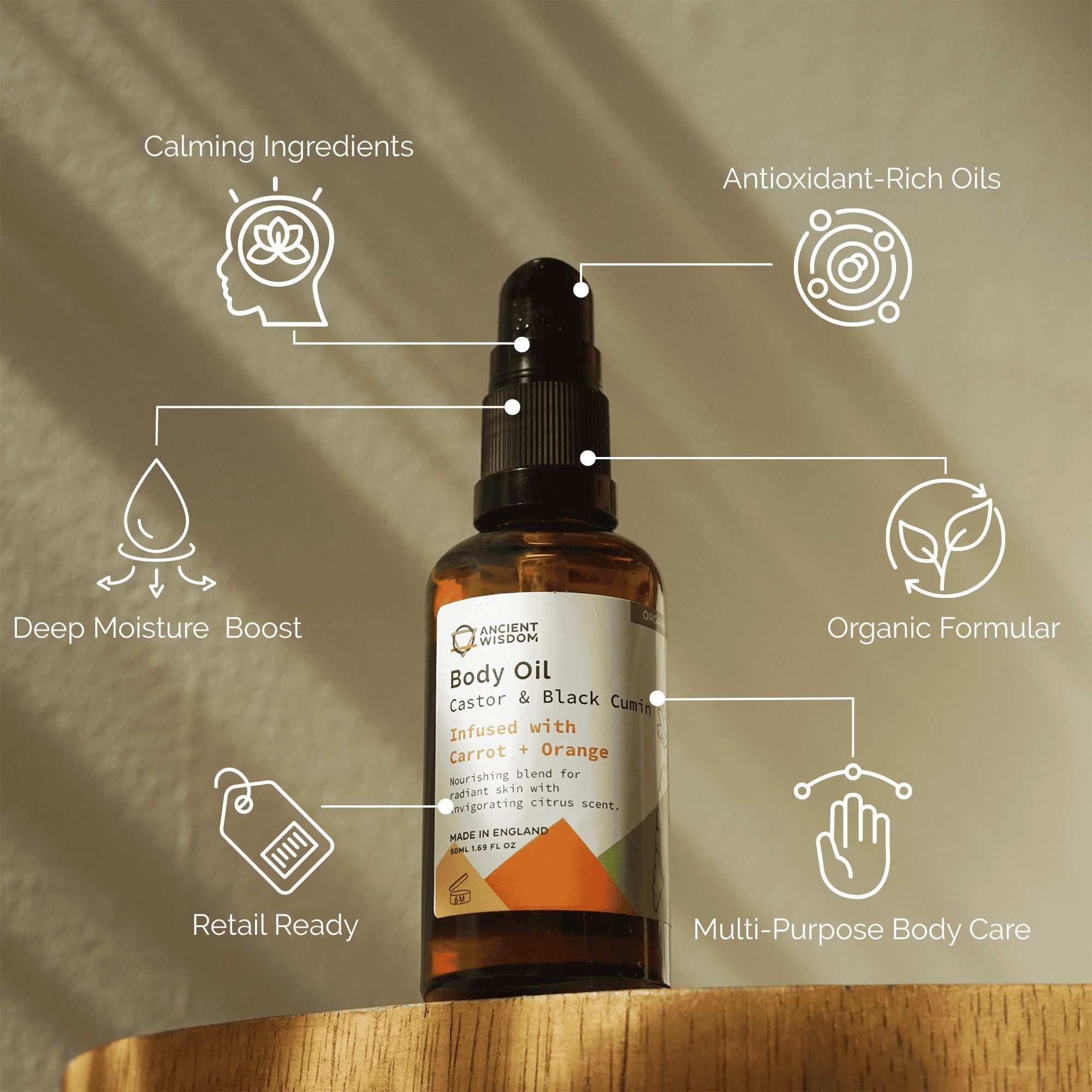 CARROT + ORANGE ORGANIC BODY OIL