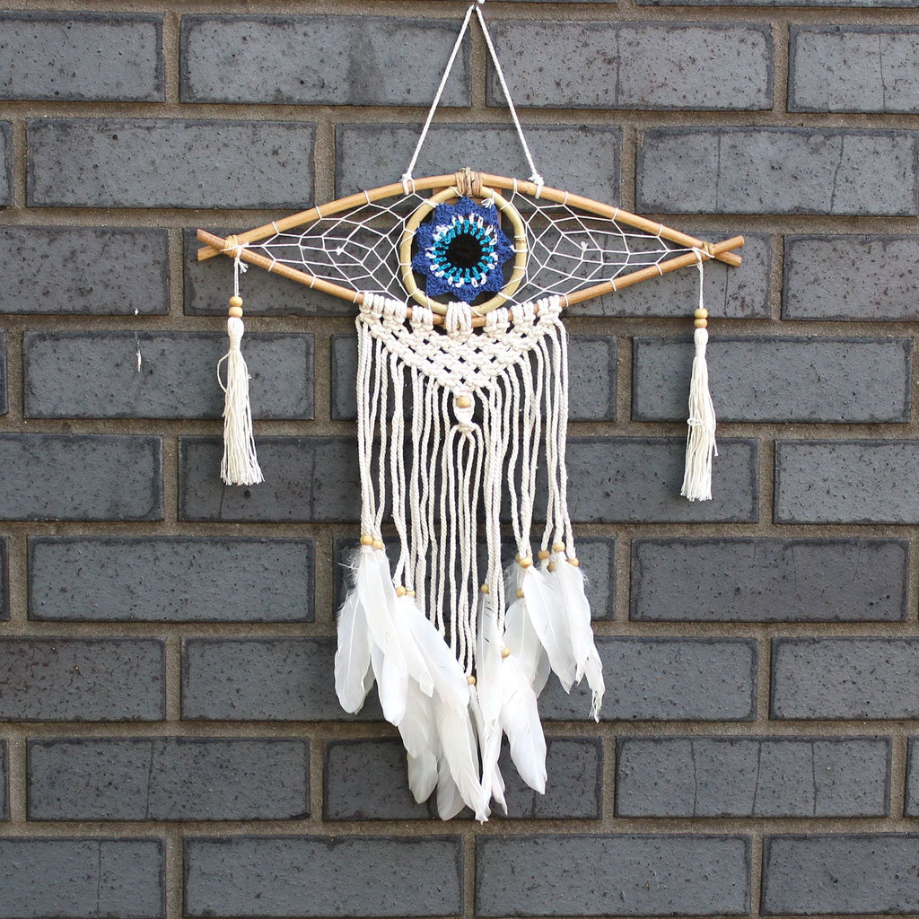 PROTECTION EVIL EYE FLOWER DREAMCATCHER